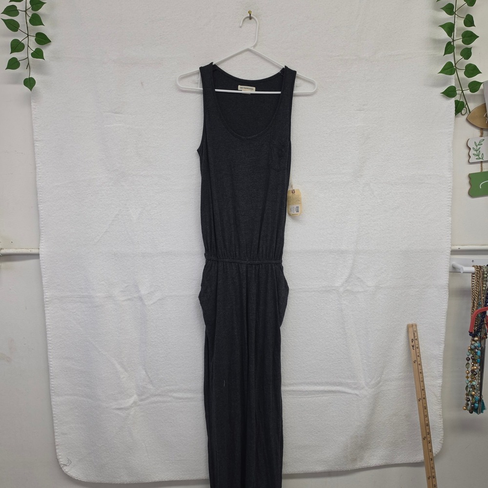 *NWT* Obey Propaganda Womens Home Again Jumpsuit Heather Black Sleeveless XS